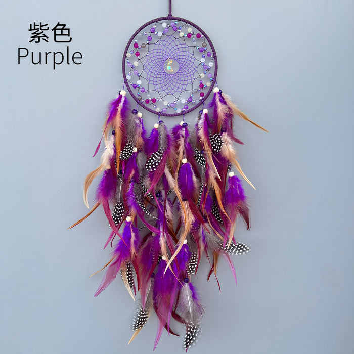 Wholesale Handwoven Dreamcatcher Wall Hanging Home Decor Feather MOQ≥2
