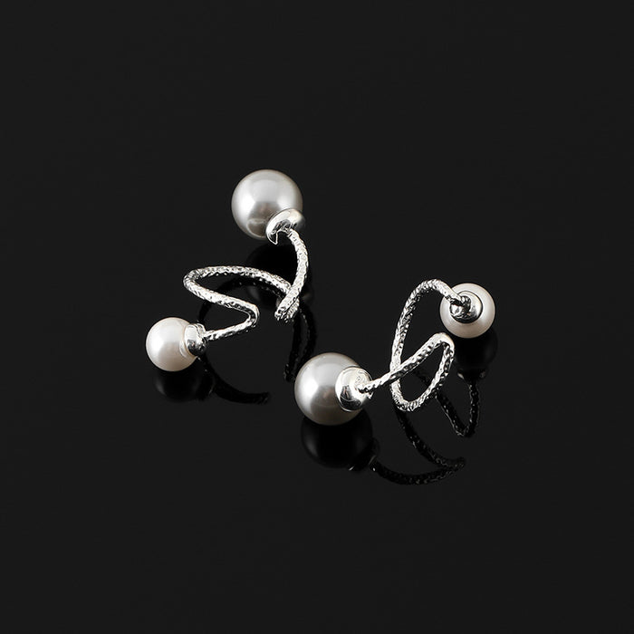 Wholesale Crystal Pearl Ear Bone Clip Earrings Ear Clip Without Piercing Ear Hook Adjustable