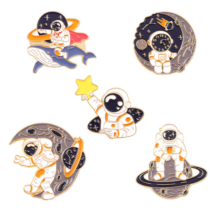 Wholesale Astronaut Series Brooch Metal Badge Spaceflight JDC-BC-BL011