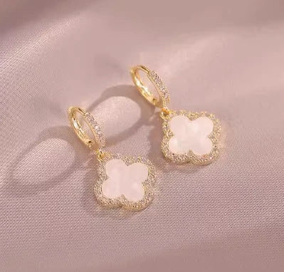 Wholesale Gold plated sparkling diamond zircon earrings