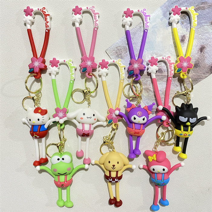 Wholesale PVC Cartoon Doll Keychain JDC-KC-WuYi044