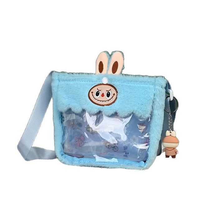 Wholesale Cartoon Doll Mesh Plush Toy Crossbody Bag  Shoulder Bags