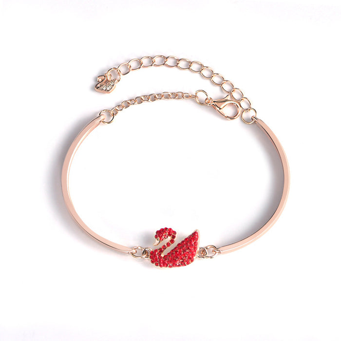 Wholesale Swan Bracelet Diamond Bracelet Bracelet Cross-border Micro-source Jewelry