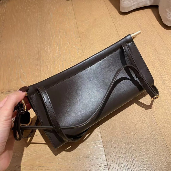 Wholesale Leather Women's Bag Niche Design Clip Bag Single Shoulder Commuter Bag