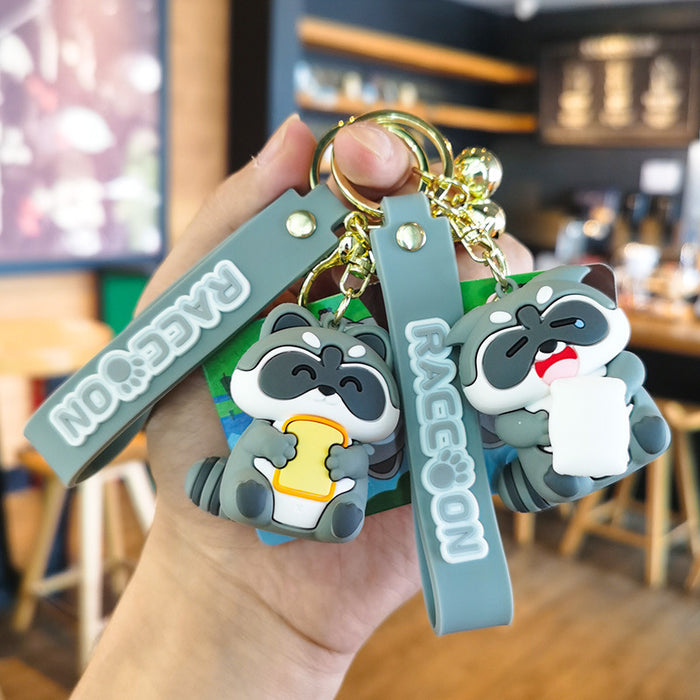 Wholesale Cartoon 3D Doll Rubber Keychain JDC-KC-Tingm039