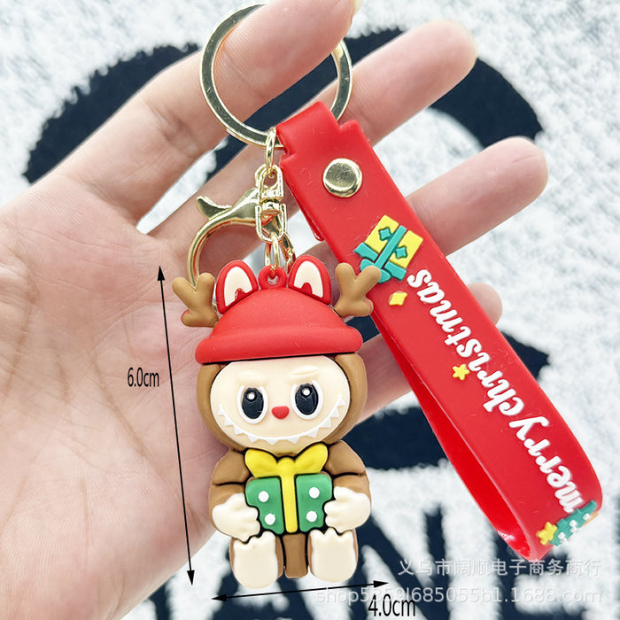 Wholesale Cartoon Christmas keychain pendant doll bag charm