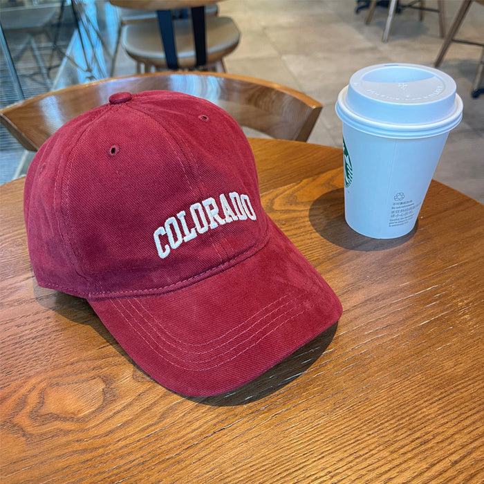 Wholesale Baseball cap embroidered versatile letter duckbill cap