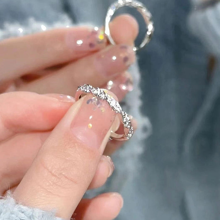 Wholesale  Women's Twist Wrap Finger Ring Niche Ring