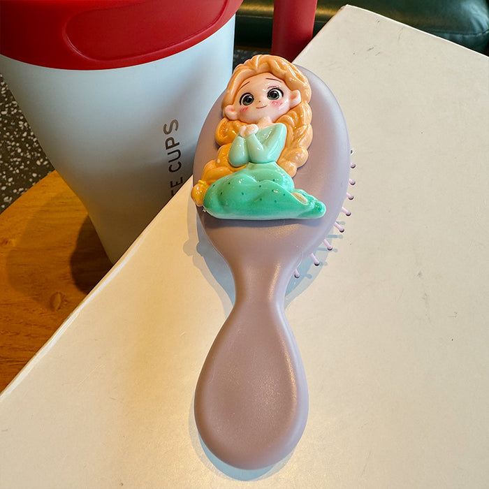 Wholesale Hair-friendly,  tangle-free,  cute cartoon long hair anti-static small cushion comb