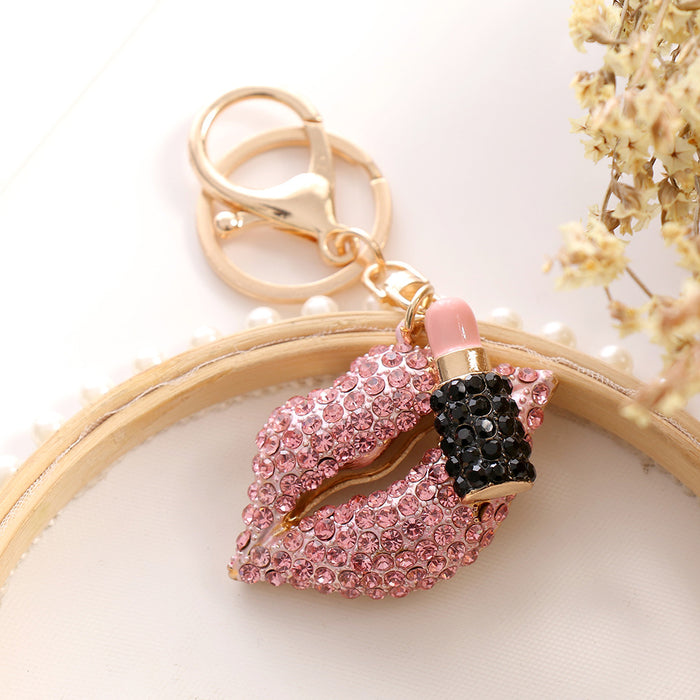 Wholesale Diamond Lip Alloy Keychain JDC-KC-ChaoK042