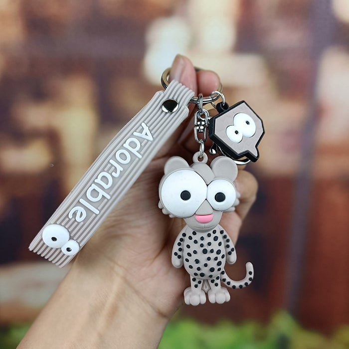 Wholesale Cute and quirky big-eyed animal keychains