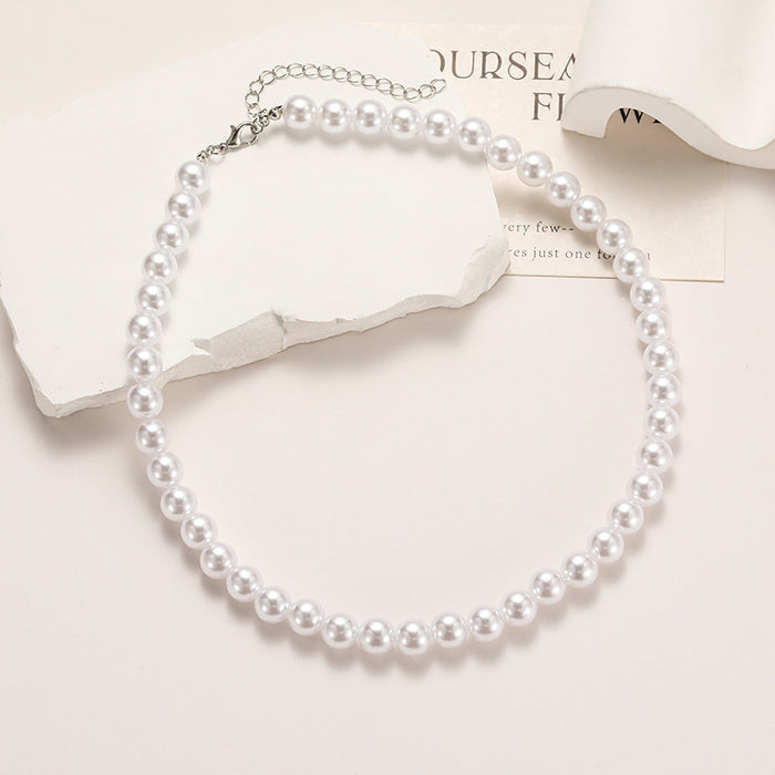 Wholesale Pearl Necklace Pearl Chain Clavicle Chain Women's Niche Necklace Pearl Imitation Pearl