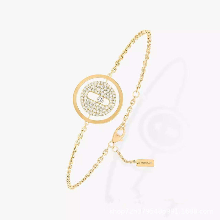 Wholesale Single Diamond Ball Bracelet Fashionable, Versatile and Elegant Handmade