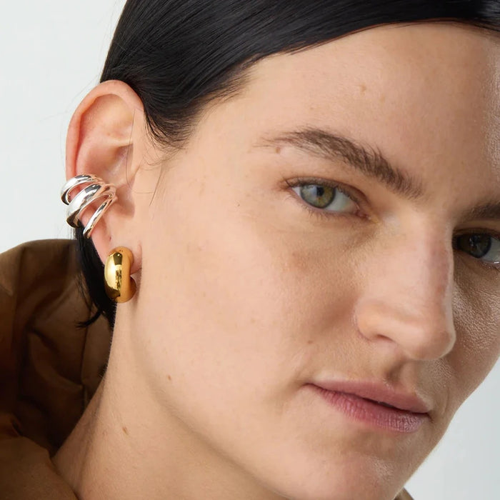 Wholesale Titanium steel ear clip without ear hole, versatile and high-end stainless steel ear clip