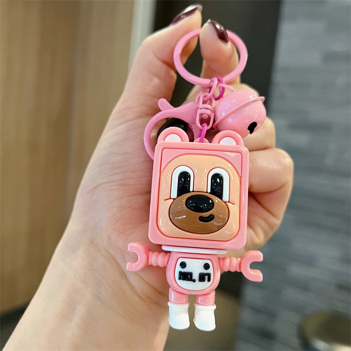 Wholesale Cute PVC cartoon puppy keychains