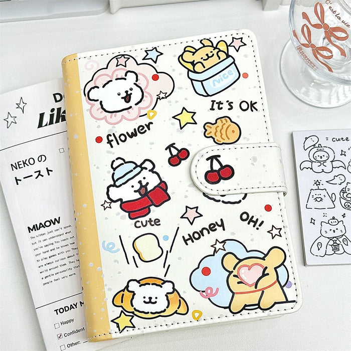 Wholesale Cute Cartoon A6 Softcover Magnetic Loose-Leaf Notebook