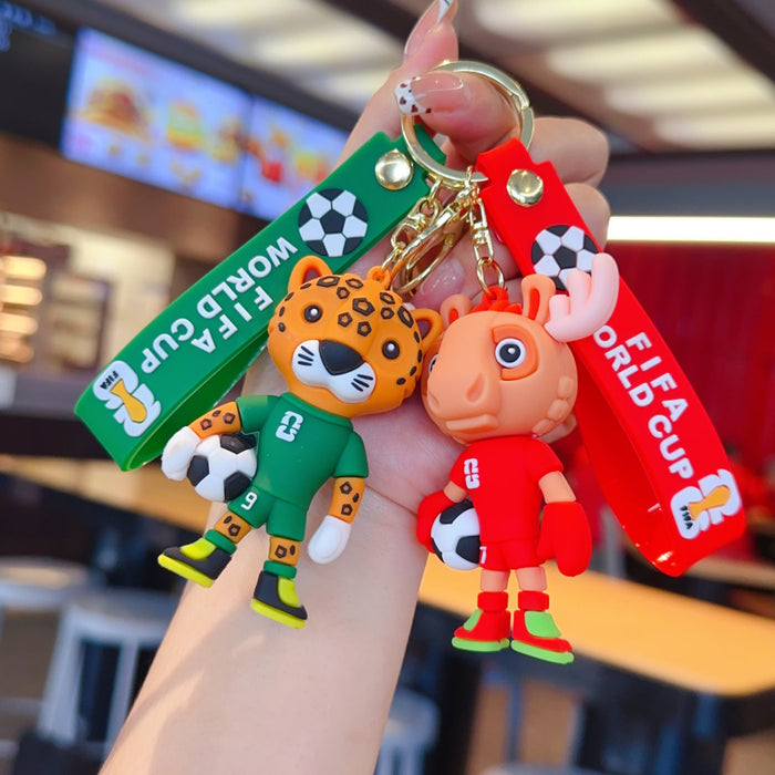 Wholesale Tong fans mascot keychain