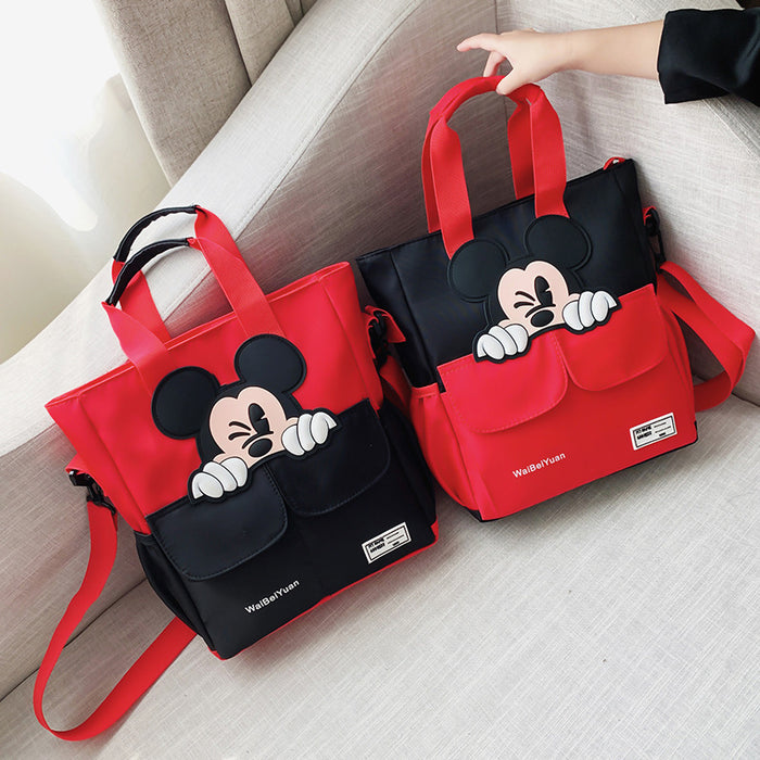 Wholesale New Oxford Children's Tutoring Bag Cartoon Handbag Large Capacity Single Shoulder Crossbody Bag Wholesale Bag