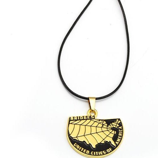 Wholesale California Map Alloy Drip Oil Pendant Necklace Keychain