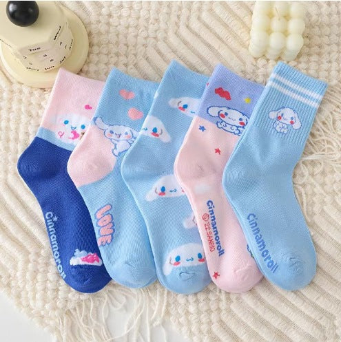 Wholesale Cartoon Cute Mid-tube Boat Socks