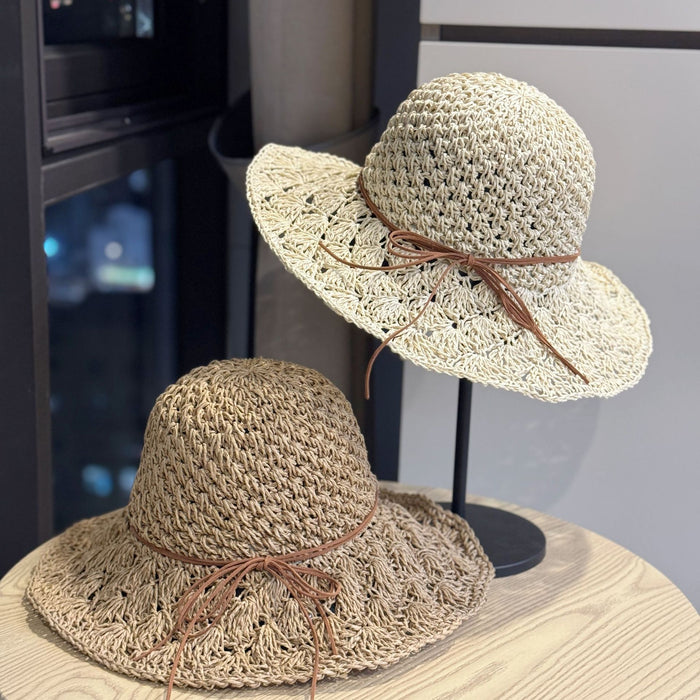 Wholesale Straw Hat for Women in Summer  Large Brim Sun Protection Fisherman Hat
