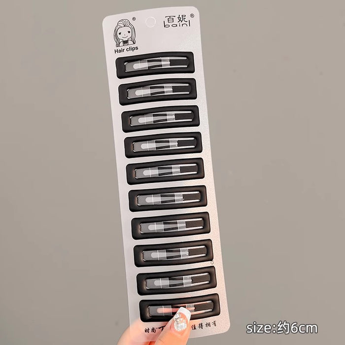 Wholesale Black Matte Hair Clips for Women