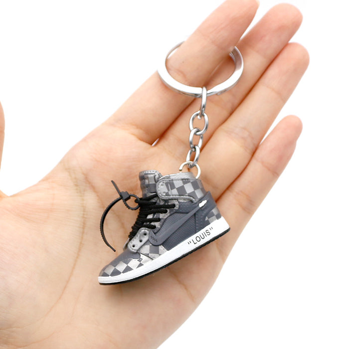 Wholesale 3D Stereoscopic Basketball Shoes PVC Keychains JDC-KC-QLPing019