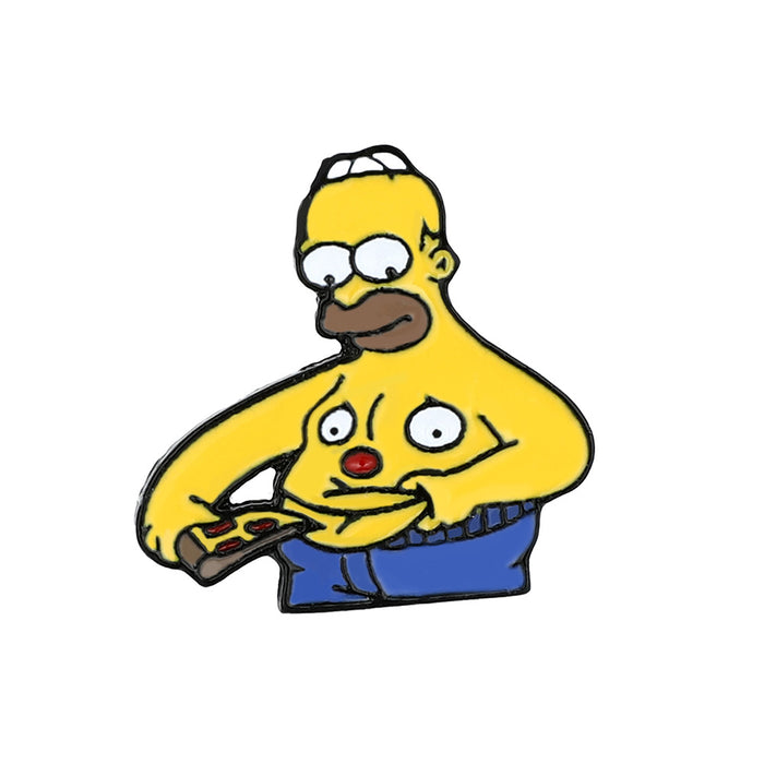 Wholesale Cartoon Simpsons Brooch Alloy Oil Dropping Badge Bag Clothes Accessories