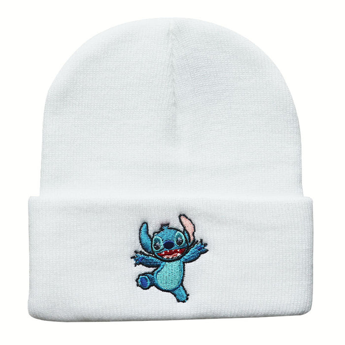 Wholesale Acrylic Cartoon Embroidery Knitted Beanie JDC-FH-LvH008