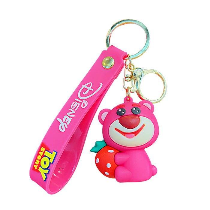 Wholesale Cartoon Strawberry Bear Keychain JDC-KC-YDao098