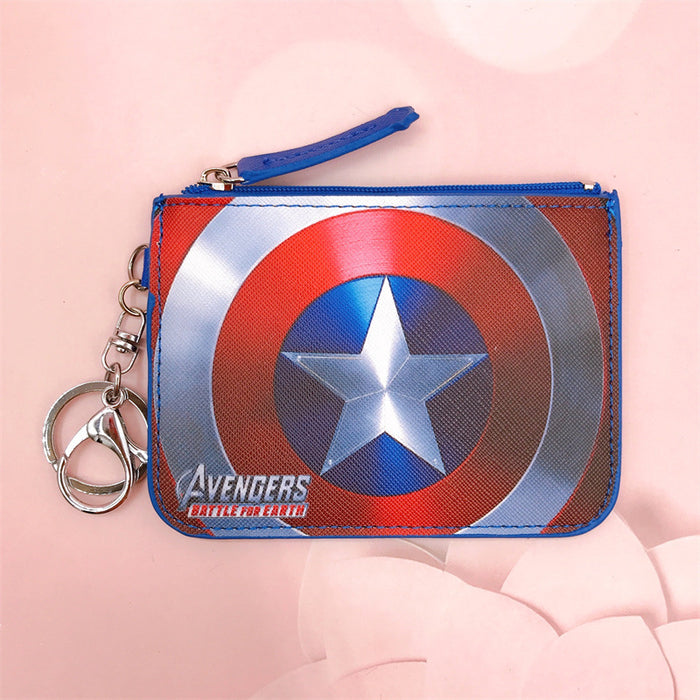 Wholesale PU Cartoon Printing with Key Ring Coin Card Holder JDC-WT-YaLL014