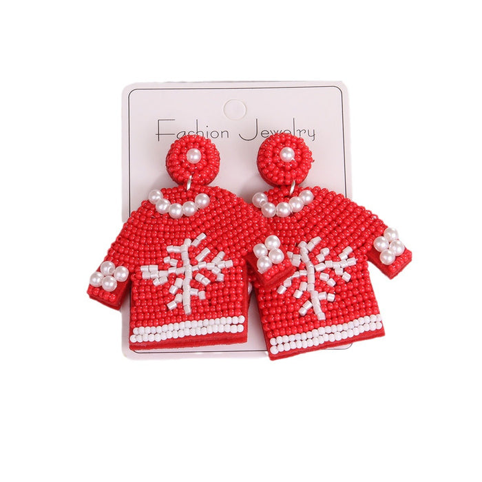 Wholesale elegant versatile Christmas style earrings