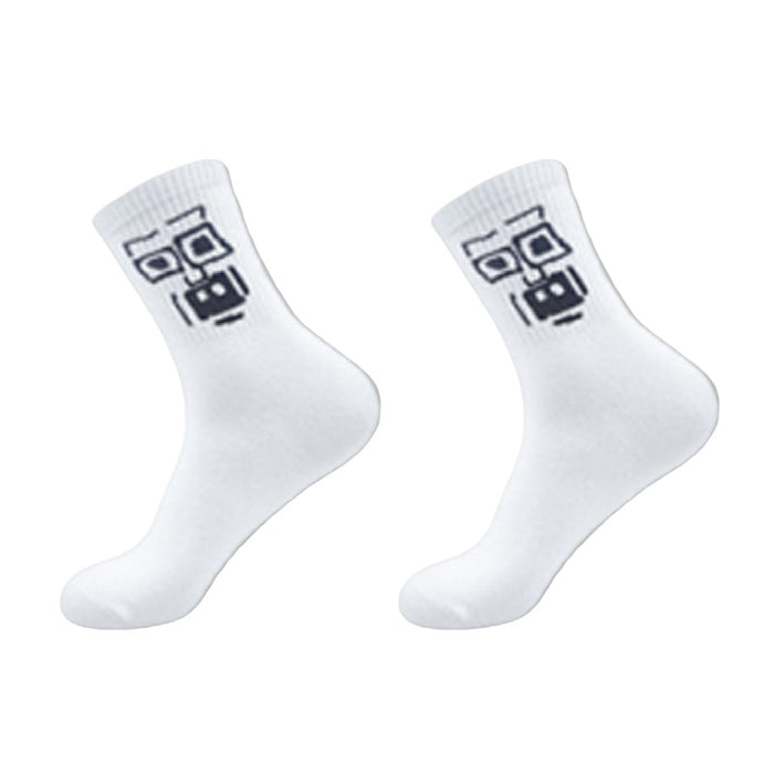 Wholesale funny expression candy color student socks spring and autumn summer breathable socks