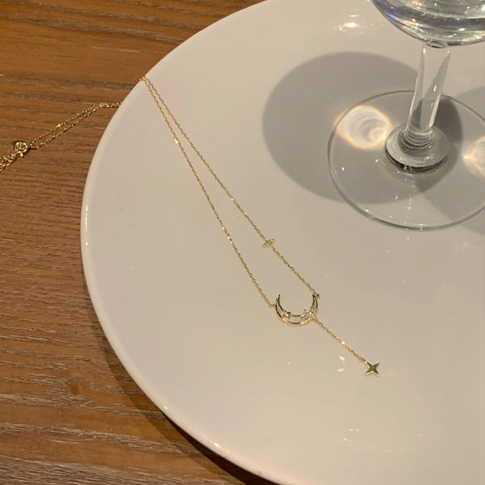 Wholesale Pendant Sea Blue Treasure Stone Necklace with a Hundred Combinations for a Unique Charm Blue Crystal Pendant Clavicle Chain