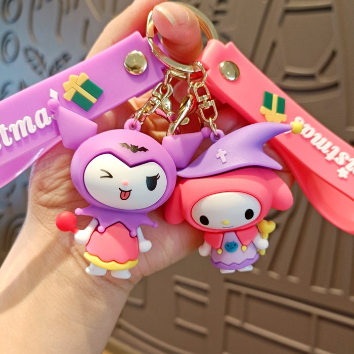 Wholesale Cute 3D Doll Silicone Keychain JDC-KC-MingT141