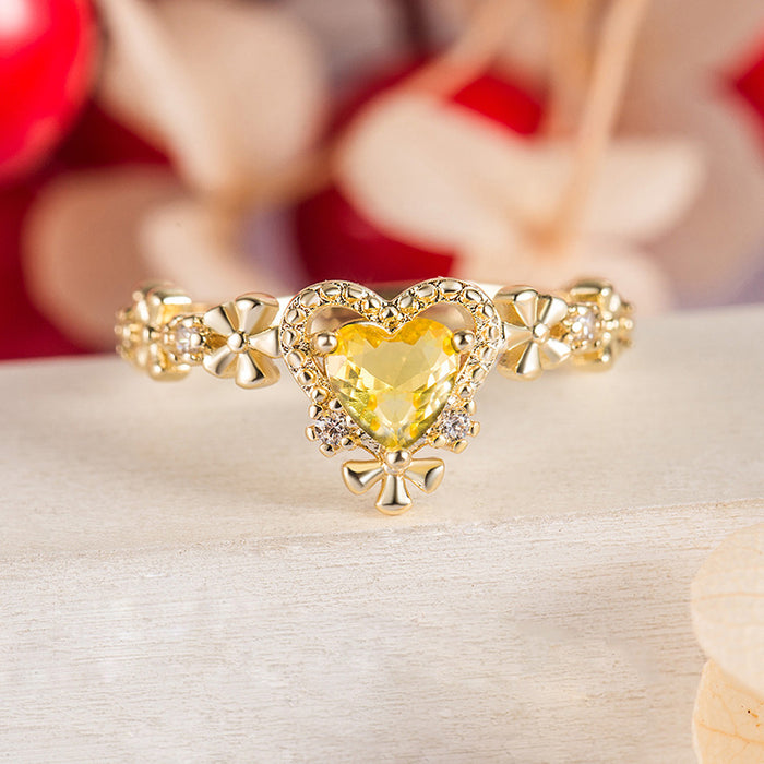 Wholesale Exquisite inlaid ring with trendy and personalized design, high-end temperament