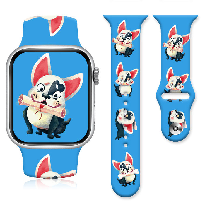 Wholesale Printed Silicone Watch Strap Wristband JDC-WD-NuoQi037