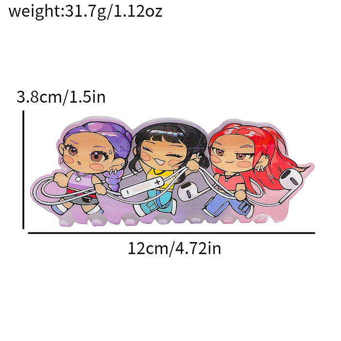Wholesale Cartoon/ Anime Hair Clip Hair Accessory Acrylic Shark Clip
