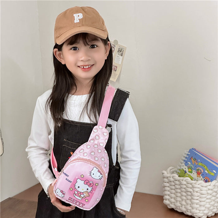 Wholesale Nylon Children's Shoulder Bag Cute Cartoon Crossbody Bag JDC-SD-YuanDuo088