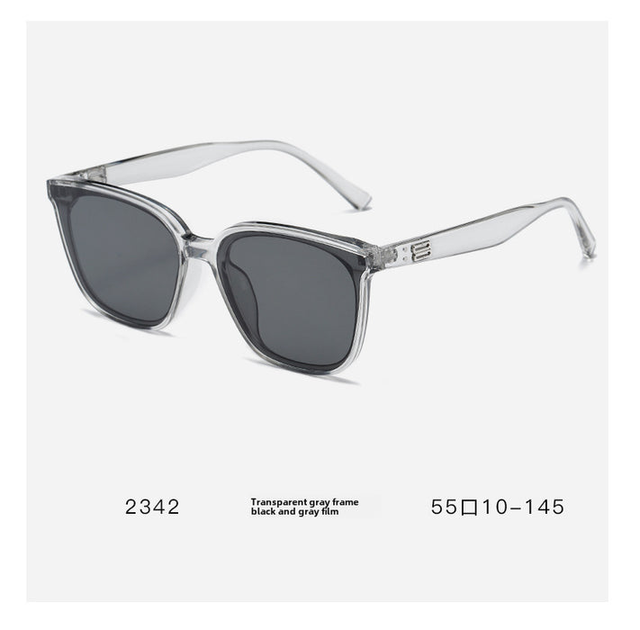 Wholesale Square sunglasses, high-end light colored sunglasses, summer sun shading retro sunglasses