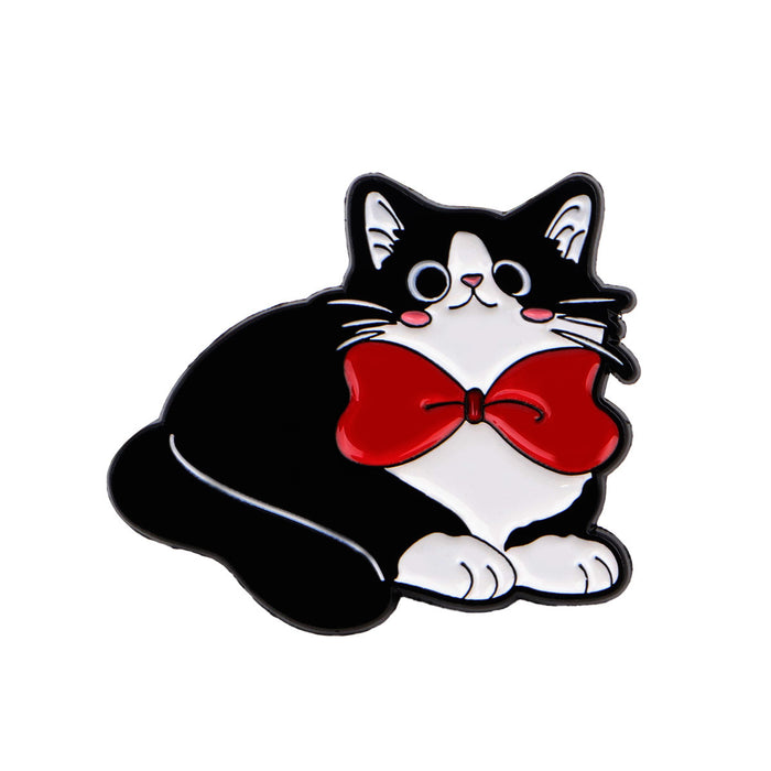Wholesale Cute black cat brooch badge clothing backpack accessories