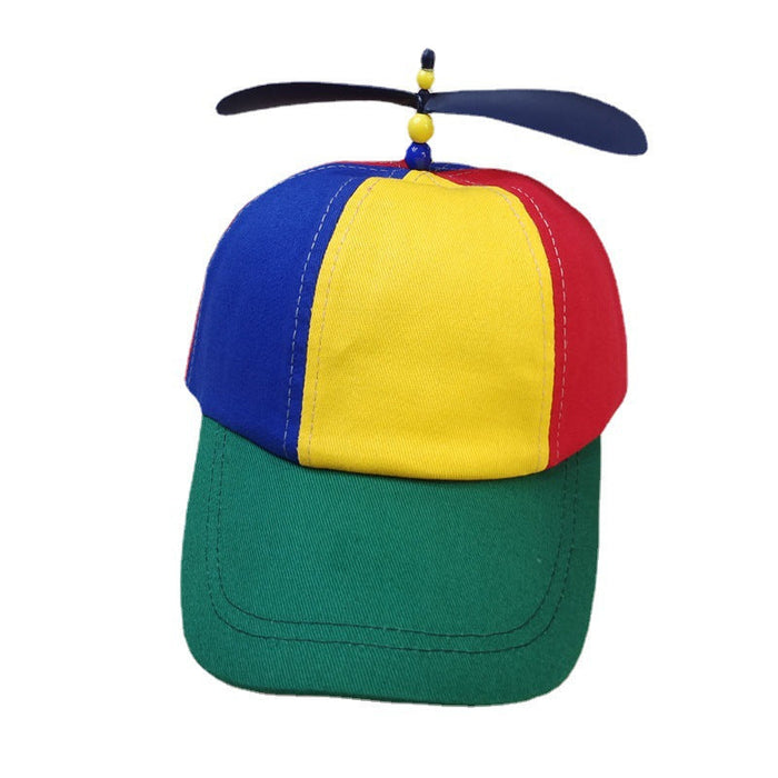 Wholesale Parent-child Bamboo Dragonfly Rainbow Color Block Baseball Cap JDC-FH-Owang001