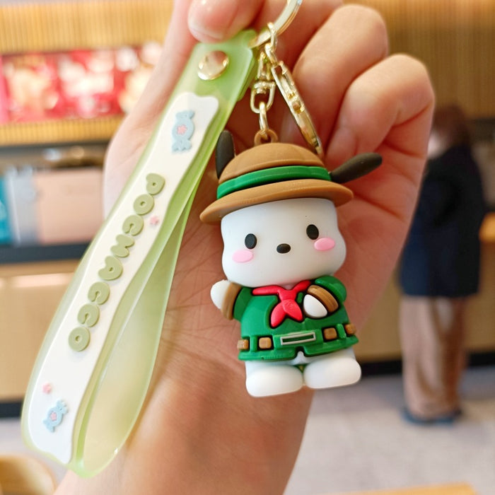 Wholesale Cute 3D Doll Silicone Keychain JDC-KC-MingT129