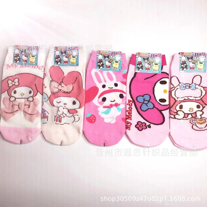 Wholesale Cotton Cartoon Short Socks JDC-SK-Xiasi009