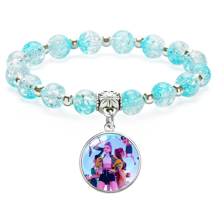 Wholesale KPOP Beaded Pendant Bracelet