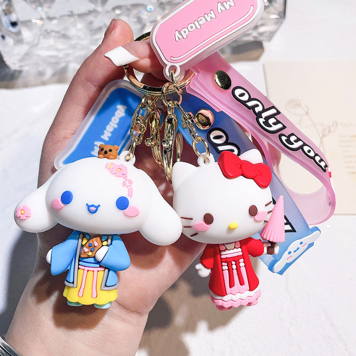 Wholesale Cartoon Silicone Doll Keychain JDC-KC-QiChao024