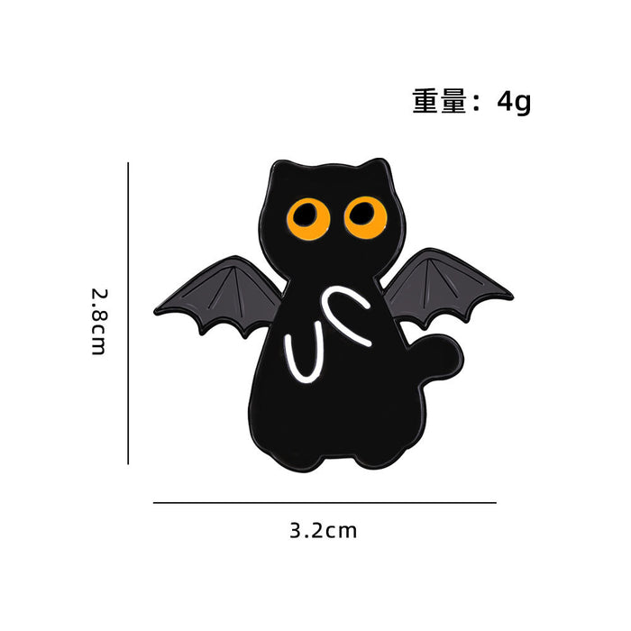 Wholesale Cute Black Cat Series Animal Brooches