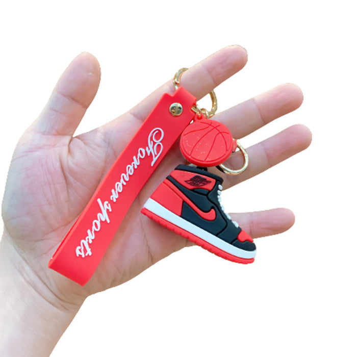 Wholesale Silicone Basketball Shoe Keychain JDC-KC-JuJi019