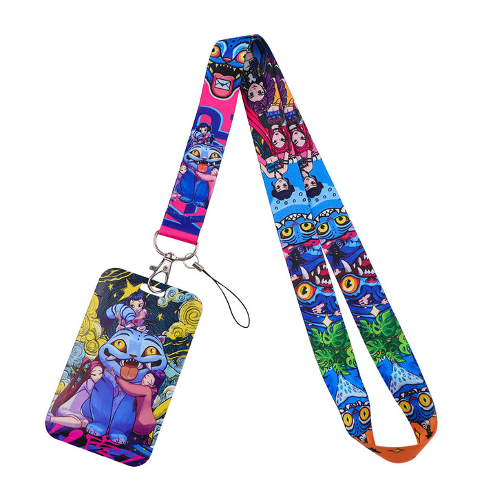 Wholesale 5 pcs KPOP Phone Lanyard Hard Case Protector Card Holder Keychain