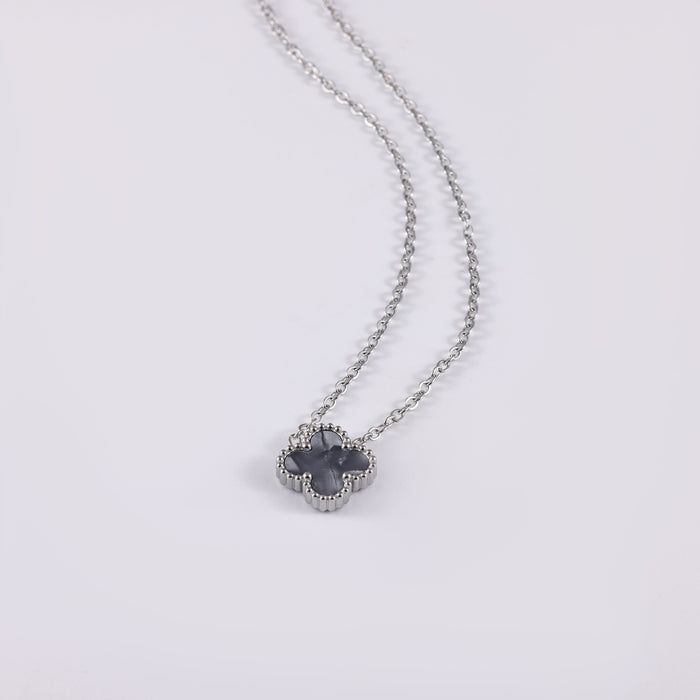 Wholesale Stainless Steel Four-Leaf Clover Collarbone Necklace
